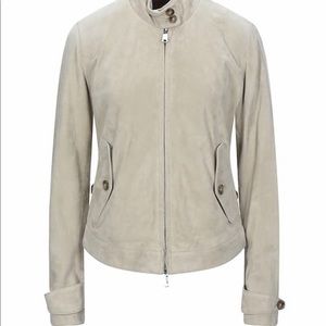 Baracuta. UK 12 / US 6. Leather moto jacket. NWT